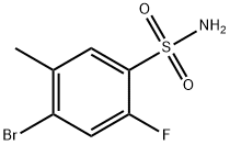 4-BROMO-2-FLUORO-5-METHYLBENZENESULFONAMIDE Struktur