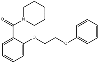 1-[2-(2-phenoxyethoxy)benzoyl]piperidine Struktur