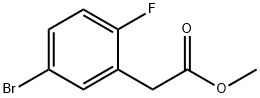 methyl 2-(5-bromo-2-fluorophenyl)acetate Struktur