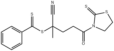 dithiobenzoic Acid 1-cyano-1-methyl-4-oxo-4-(2-thioxothiazolidin-3-yl)butyl ester Struktur