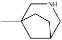 3-Azabicyclo[3.2.1]octane, 1-methyl- Struktur