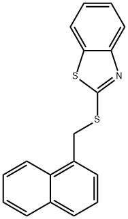 Benzothiazole, 2-[(1-naphthalenylmethyl)thio]- Struktur