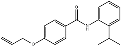 N-(2-propan-2-ylphenyl)-4-prop-2-enoxybenzamide Struktur