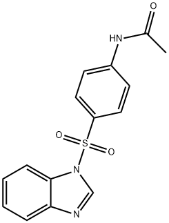 N-[4-(benzimidazol-1-ylsulfonyl)phenyl]acetamide Struktur