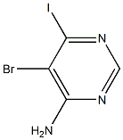 5-bromo-6-iodopyrimidin-4-amine Struktur