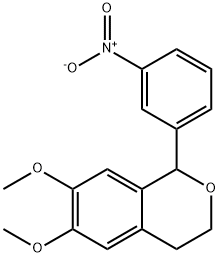 6,7-Dimethoxy-1-(3-nitro-phenyl)-isochroman Struktur