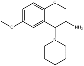 2-(2,5-dimethoxyphenyl)-2-(piperidin-1-yl)ethan-1-amine Struktur