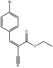 3-(4-Bromo-phenyl)-2-cyano-acrylic acid ethyl ester Struktur