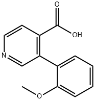 3-(2-methoxyphenyl)isonicotinic acid Struktur