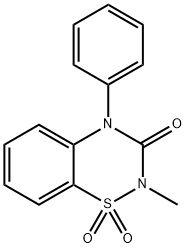 2-METHYL-4-PHENYL-2H-BENZO[E][1,2,4]THIADIAZIN-3(4H)-ONE 1,1-DIOXIDE Struktur