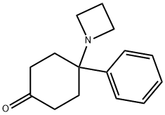 4-(azetidin-1-yl)-4-phenylcyclohexan-1-one Struktur