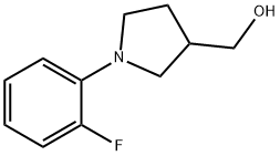 [1-(2-fluorophenyl)pyrrolidin-3-yl]methanol hydrochloride Struktur