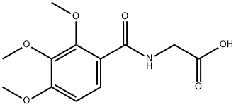 [(2,3,4-trimethoxybenzoyl)amino]acetic acid Struktur