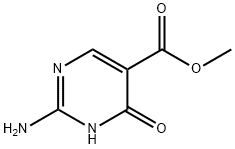 2-Amino-4-hydroxy-pyrimidine-5-carboxylic acid methyl ester Struktur