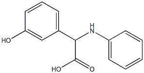 2-(3-hydroxyphenyl)-2-(phenylamino)acetic acid Struktur