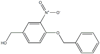 (3-nitro-4-phenylmethoxyphenyl)methanol Struktur