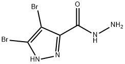 4,5-dibromo-1H-pyrazole-3-carbohydrazide Struktur