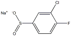 3-Chloro-4-fluorobenzenesulfinic acid sodium salt Struktur