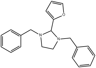 1,3-dibenzyl-2-(furan-2-yl)imidazolidine Struktur