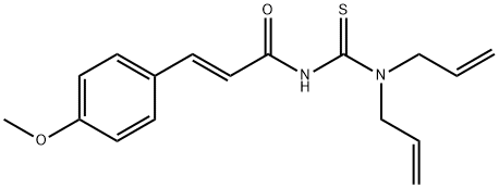 N-[(diallylamino)carbonothioyl]-3-(4-methoxyphenyl)acrylamide Struktur