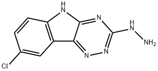 (6-Chloro-9H-1,3,4,9-tetraaza-fluoren-2-yl)-hydrazine Struktur