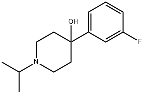 4-(3-FLUOROPHENYL)-1-ISOPROPYLPIPERIDIN-4-OL Struktur