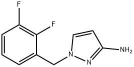 1-[(2,3-difluorophenyl)methyl]-1H-pyrazol-3-amine Struktur