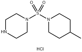 1-METHYL-4-(PIPERIDIN-4-YLSULFONYL)PIPERAZINE HYDROCHLORIDE Struktur