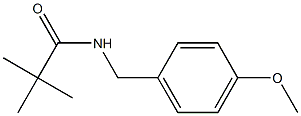 N-[(4-methoxyphenyl)methyl]-2,2-dimethylpropanamide Struktur