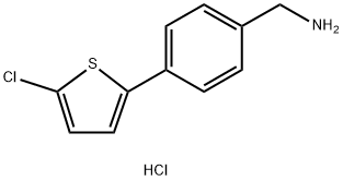 (4-(5-CHLOROTHIOPHEN-2-YL)PHENYL)METHANAMINE HYDROCHLORIDE Struktur