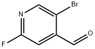 5-Bromo-2-fluoropyridine-4-carbaldehyde Struktur