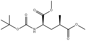 dimethyl(2R,4R)-2-((tert-butoxycarbonyl)amino)-4-methylpentanedioate