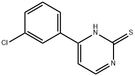 4-(3-CHLORO-PHENYL)-PYRIMIDINE-2-THIOL Struktur