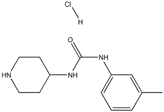 1-(Piperidin-4-yl)-3-m-tolylurea hydrochloride Struktur