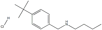 ブチル[(4-TERT-ブチルフェニル)メチル]アミン塩酸塩 化學構造式