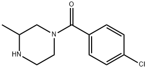 1-(4-chlorobenzoyl)-3-methylpiperazine Struktur