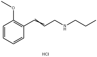 [(2E)-3-(2-methoxyphenyl)prop-2-en-1-yl](propyl)amine hydrochloride Struktur