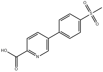 5-(4-METHANESULFONYLPHENYL)-PICOLINIC ACID Struktur