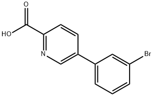 5-(3-BROMOPHENYL)PICOLINIC ACID Struktur