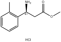 (S)-Methyl 3-amino-3-(o-tolyl)propanoate HCl Struktur