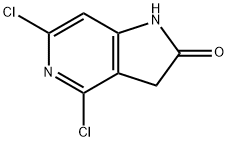 4,6-DICHLORO-1,3-DIHYDRO-2H-PYRROLO[3,2-C]PYRIDIN-2-ONE Struktur