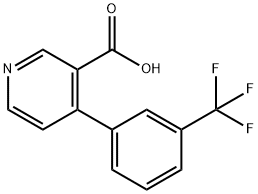 4-(3-(trifluoromethyl)phenyl)nicotinic acid Struktur