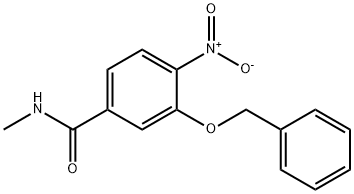 3-(BENZYLOXY)-N-METHYL-4-NITROBENZAMIDE Struktur