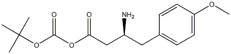 (Tert-Butoxy)Carbonyl (S)-3-Amino-4-(4-methoxy-phenyl)-butyric acid Struktur