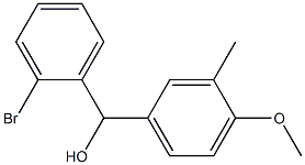 (2-BROMOPHENYL)(4-METHOXY-3-METHYLPHENYL)METHANOL Struktur