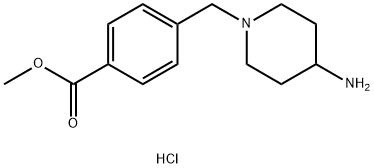 Methyl 4-[(4-aminopiperidin-1-yl)methyl]benzoate dihydrochloride Struktur