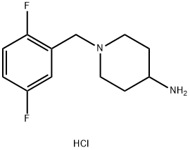 1-(2,5-Difluorobenzyl)piperidin-4-aminedihydrochloride Struktur