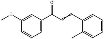 (2E)-1-(3-methoxyphenyl)-3-(2-methylphenyl)prop-2-en-1-one Struktur