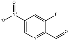 3-Fluoro-5-nitropicolinaldehyde Struktur