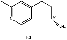 (S)-3-METHYL-6,7-DIHYDRO-5H-CYCLOPENTA[C]PYRIDIN-7-AMINE HCL Struktur